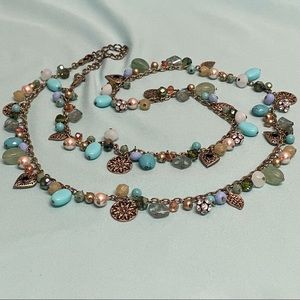 36” antique matte brass plated necklace, with 4” extender by Premier Designs